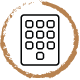 Icono de teclado numérico